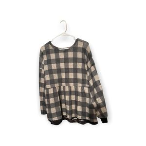 Maurice’s Plaid BabyDoll Shirt XL